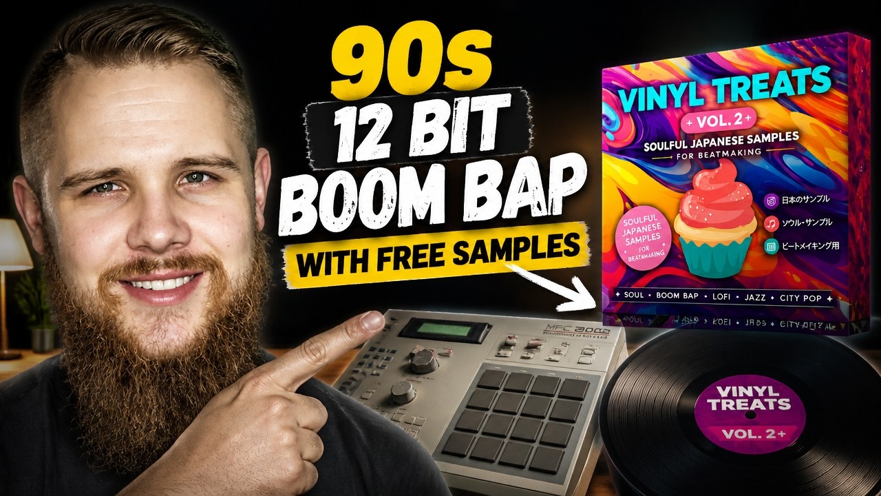 How I Made a 90s 12 Bit Boom Bap Beat with the free Vinyl Treats Sample Pack