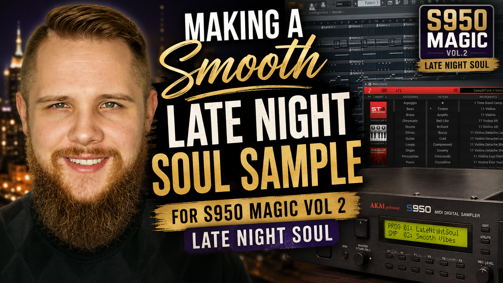 Making A Smooth Late Night Soul Sample for S950 Magic Vol 2 Late Night Soul Making A Smooth Late Night Soul Sample for S950 Magic Vol 2 Late Night Soul